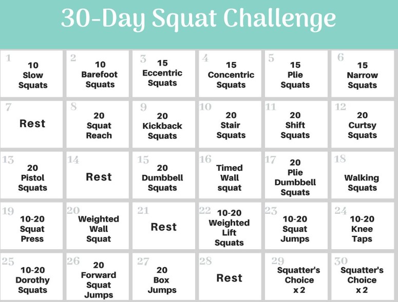 30-Day Fitness Challenge Ideas for Beginners in 2024